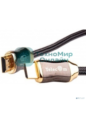 Кабель HDMI 19M/M,ver. 2.1, 8K@60 Hz 2m метал разъемы, нейлоновая оплетка Telecom TCG300-2M