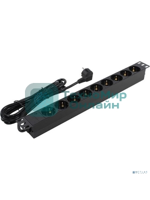 Блок розеток горизонтальный ExeGate ServerPro PDU-19H905 Al-9S-EU3, 19