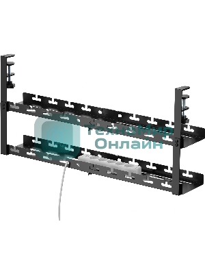 Кабель-канал Cactus CS-CM-700-2BK для столов 72.8x13.5x34.2 см черный