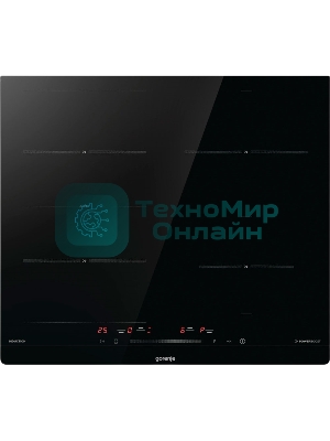 Встраиваемые индукционные панели Gorenje ISC645BSC Вид: индукционная, Тип установки: независимая, : черный, Материал варочной поверхности: стеклокерамика, Общее число конфорок: 4