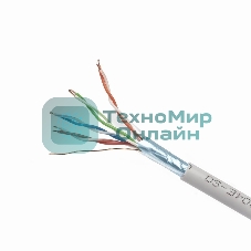 Кабель FTP Cablexpert FPC-5004E-SO кат.5e медь однож. экран, 305м pullbox, серый