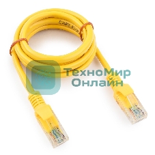 Патч-корд UTP Cablexpert cat.5e, 1м, литой, многожильный, желтый