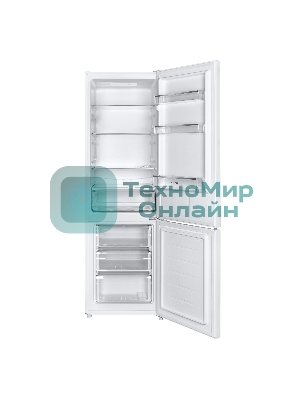 Холодильник Maunfeld MFF176SFW белый двухкамерный 187/75л морозилка снизу, ручная разморозка