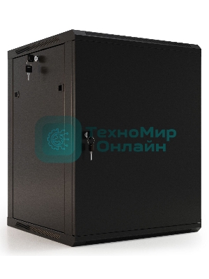 Шкаф настенный Hyperline TWB-0966-SR-RAL9004 19-дюймовый (19