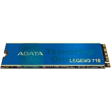 Накопитель SSD ADATA LEGEND 710, 1Tb, PCIe 3.0 x4, M.2 2280, NVMe, R/W 2400/1800, с радиатором
