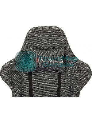 Кресло Zombie Neo 3C1 серый, экокожа, 120 кг, механизм качания