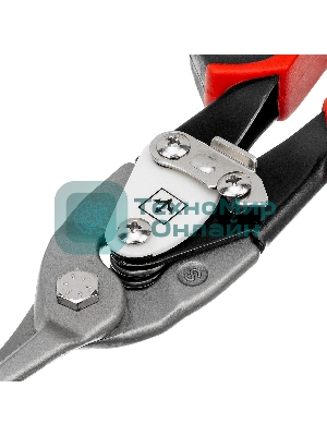 Ножницы Matrix по металлу, 250 мм, прямой рез,сталь CRMO,двухкомпонентные рукоятки, PRO