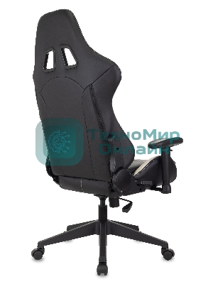 Кресло Бюрократ VIKING 5 AERO WHITE черный/белый, экокожа, 120 кг, механизм качания