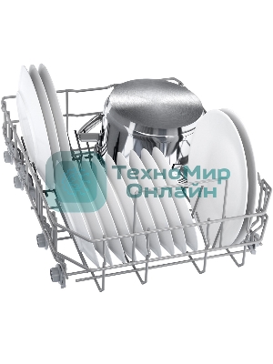 Посудомоечная машина Bosch SPS2HMI54Q, серебристая, 45 см, 10 компл., 43 дБ, класс A+