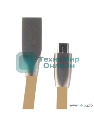 Кабель USB2.0 Cablexpert CC-G-mUSB01Gd-1M, AM/microB, серия Gold, длина 1м, золотой, блистер
