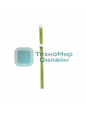 Термоусаживаемая трубка Rexant 2,0/1,0 мм, желто-зеленая, упаковка 50 шт. по 1 м