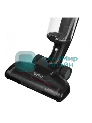 Пылесос вертикальный Tefal TY6545RH черный, питание от аккумулятора, уборка сухая, пылесборник 0.65 л