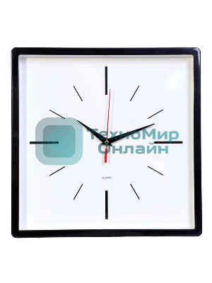 Часы настенные аналоговые Бюрократ WallC-S61P D30 см черный
