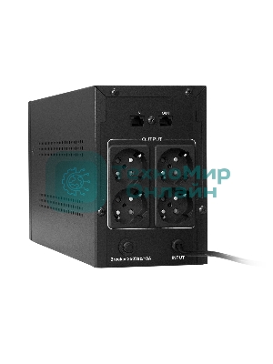 Источник бесперебойного питания ExeGate SpecialPro Smart LLB-1000.LCD.AVR.EURO.RJ 1000VA/650W, LCD, AVR, 4 евророзетки, RJ45/11, черный