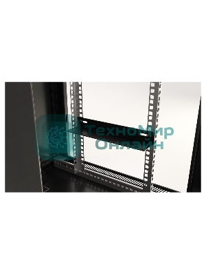 Шкаф настенный Hyperline TWB-0966-SR-RAL9004 19-дюймовый (19