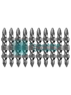 Набор бит Denzel двухстор., PH2-PH1х45 мм, сталь S2, 10 шт.