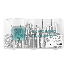 Набор штифтов с головкой и отверстием под шплинт Сибртех, 60 предметов