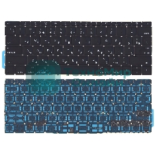 Клавиатура для ноутбука MacBook Pro 13 Retina A1708 черная плоский Enter