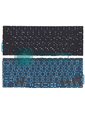 Клавиатура для ноутбука MacBook Pro 13 Retina A1708 черная плоский Enter