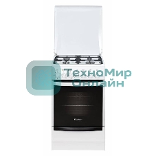 Плита комбинированная Gefest ПГЭ 5102-02 белый, конфорок 4 газовых, духовка 55 л, 50 см x 85 см x 58.5 см