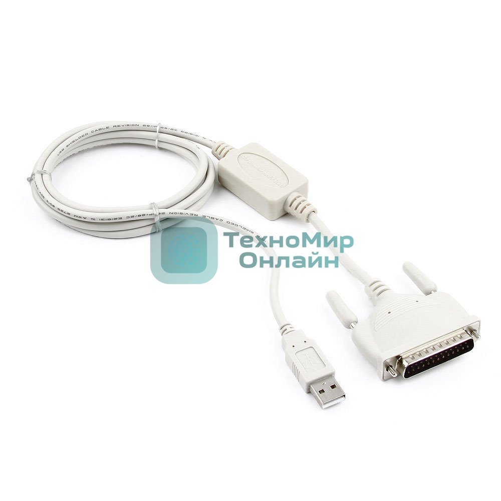 Переходник Gembird Переходник с USB DB25M/AM 1.8m блистер