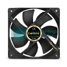 Вентилятор для корпуса ExeGate E12025H4P-PWM черный, 120 мм, 1500 об/мин, 24 дБ, 4 pin