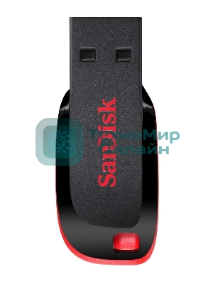 Флешка USB Sandisk CZ50 Cruzer Blade (SDCZ50-032G-B35), 32Gb, USB 2.0, R/W 15/4, черный/красный