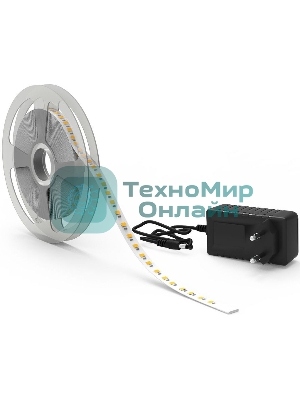 Лента светодиодная Basic в комплекте Gauss 12V 12W/m 1200lm/m 3000K IP65 LED 5m 1/50