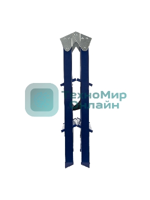 Стремянка двусторонняя Сибртех 3ст стальная