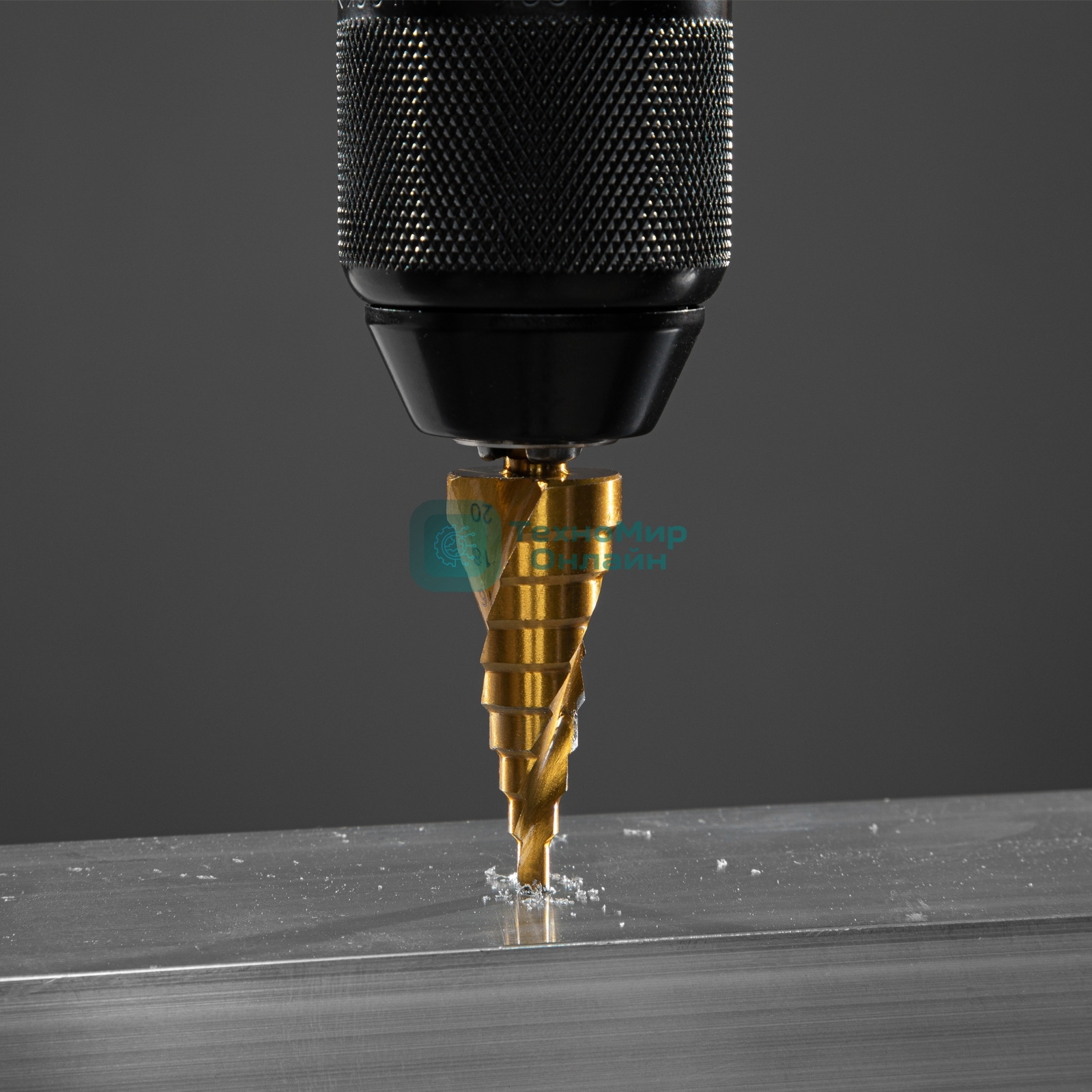 Сверло ступенчатое Matrix, 4-6-8-10-12-14-16-18-20 мм, HSS, спиральный проф., шестигр. хвостовик