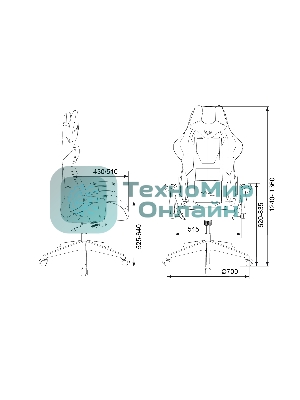 Кресло Бюрократ VIKING 5 AERO WHITE черный/белый, экокожа, 120 кг, механизм качания