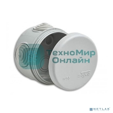 Рувинил 67020 Тусо.Коробка расп. для о/п, D = 70 мм, Н = 50 мм, 4 ввода, IP55 (св.-серая)