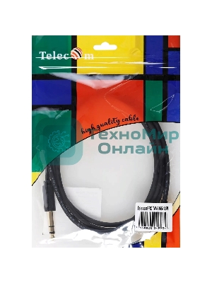 Кабель-адаптер 3.5ST(M)/6.35 ST(M), 1.5м, Telecom PRO TAV6165-1.5M