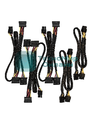 Блок питания ExeGate Gaming Standard 800PGS RTL (EX285974RUS), 800Вт, 140мм, модульный, черный