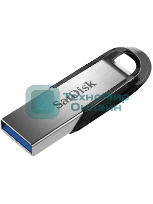 Флешка USB Sandisk CZ73 Cruzer Ultra Flair (SDCZ73-032G-G46), 32Gb, USB 3.0, R/W 150/45, серебристый/черный
