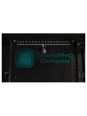 Шкаф настенный Hyperline TWB-0966-SR-RAL9004 19-дюймовый (19