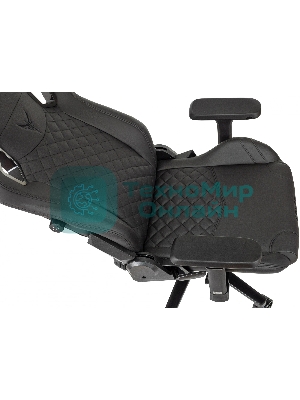 Кресло Knight Craft черный, экокожа, 120 кг, механизм качания