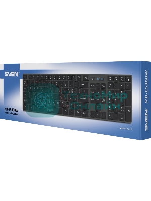 Клавиатура SVEN KB-E5300W беспроводная, радиоканал, чёрный