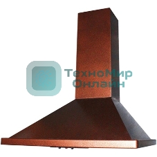 Вытяжка каминная Elikor Оптима 60П-400-К3Л медный, 59 см, 400 куб. м/ч, 55 дБ