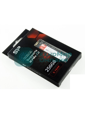 Накопитель SSD Silicon Power M-Series, 256Gb, PCIe 3.0 x4, M.2 2280, NVMe, R/W 2200/1600