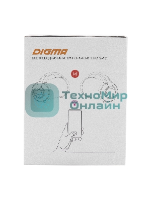 Колонка портативная Digma S-17 черный 8.5W 1.0 BT/3.5Jack/USB 10м 1500mAh
