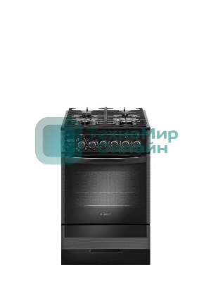 Плита комбинированная Gefest ПГЭ 5502-03 0044 черный, конфорок 4 газовых, духовка 55 л, 50 см x 85 см x 58.5 см