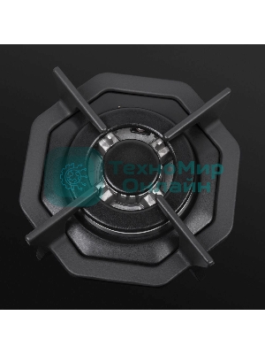 Газовая варочная панель Maunfeld EGHG.64.23CB/G, 4 конфорки, закаленное стекло, черный