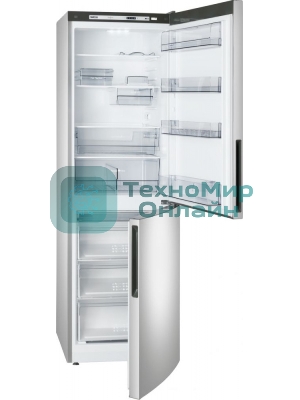 Холодильник Atlant XM-4621-181 серебристый двухкамерный 205/119л морозилка снизу