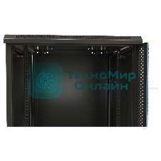 Шкаф настенный Hyperline TWB-0966-SR-RAL9004 19-дюймовый (19