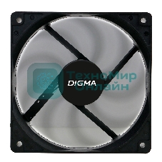 Вентилятор для корпуса Digma DFAN-120-9 черный, 120 мм, 1200 об/мин, 23 дБ, 4 pin