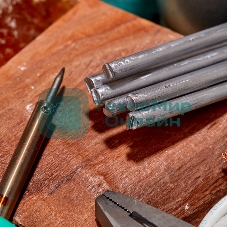 Припой пруток Rexant ПОС-30, Ø8мм, длина 400мм, ГОСТ 21931-76, олово 30%, свинец 70% (упак. 5 кг)