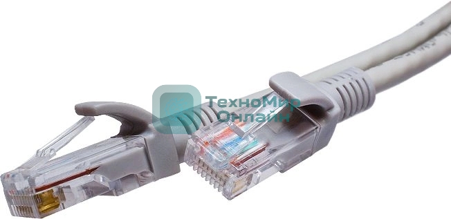 Патч-корд Suprlan 10-0144 UTP RJ-45 вил.-вилка RJ-45 cat.5e 3м серый LSZH 24AWG