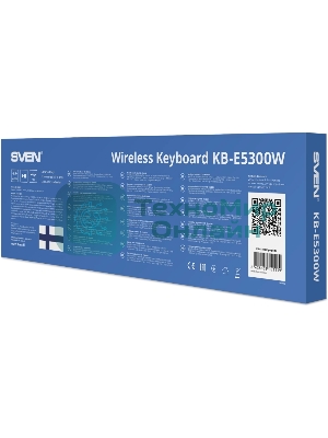 Клавиатура SVEN KB-E5300W беспроводная, радиоканал, чёрный