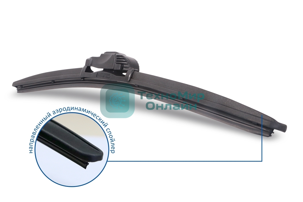 Щетка стеклоочистителя бескаркасная GOODYEAR GY000418 frameless 18''/45 см всесезонная multiclip